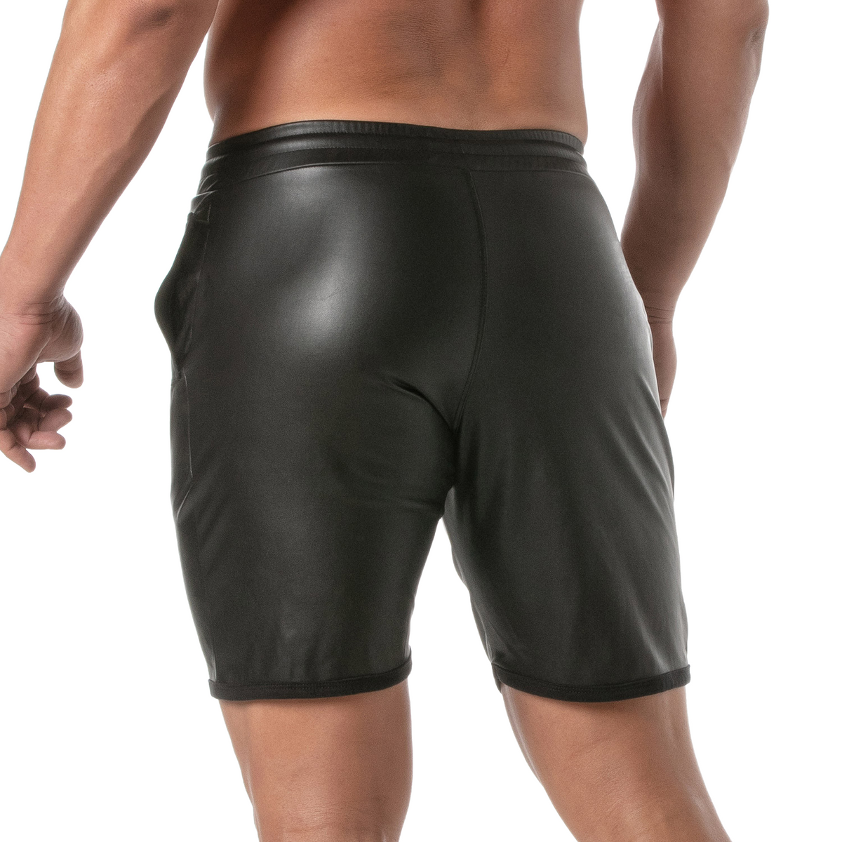 Veylora Faux Leather Shorts