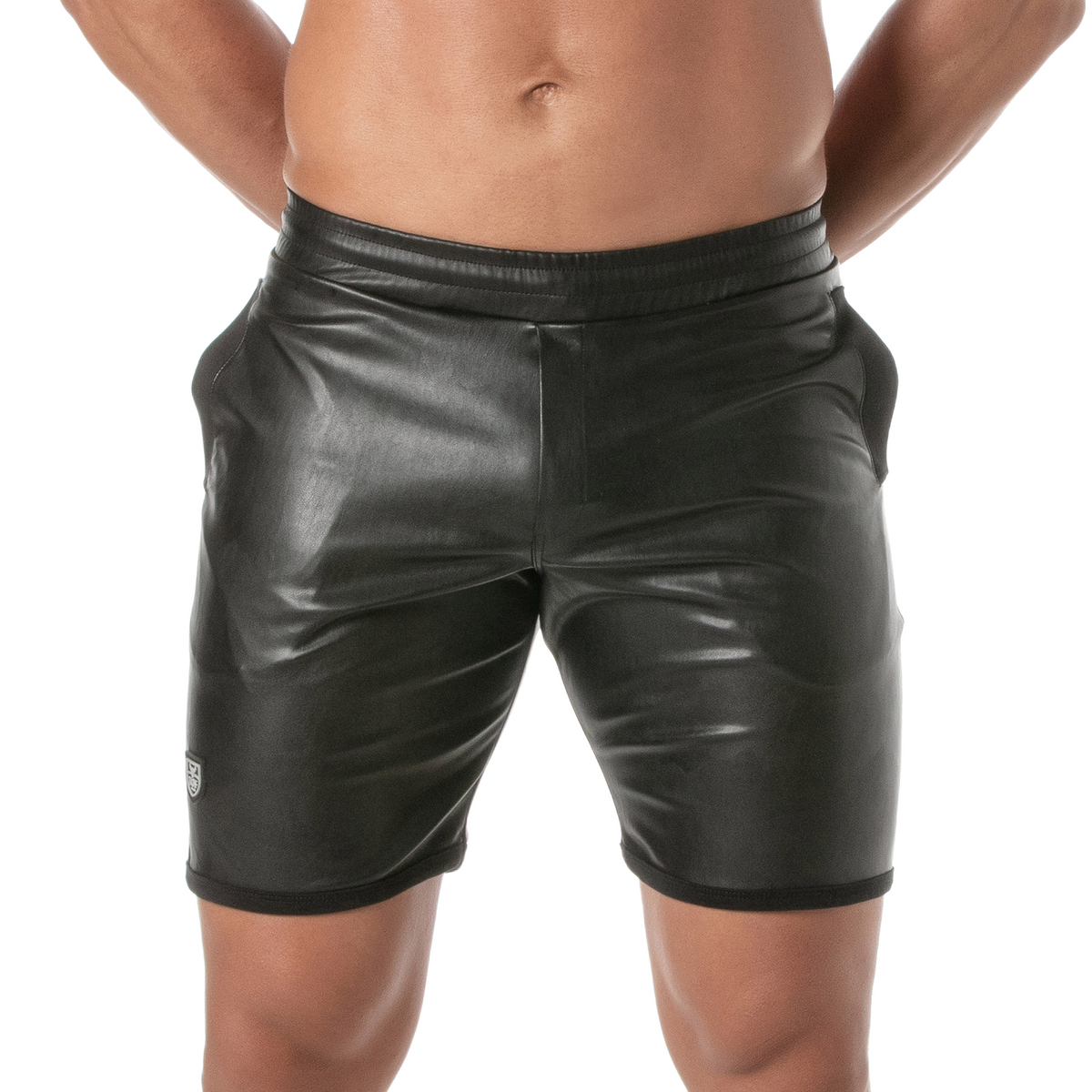 Veylora Faux Leather Shorts